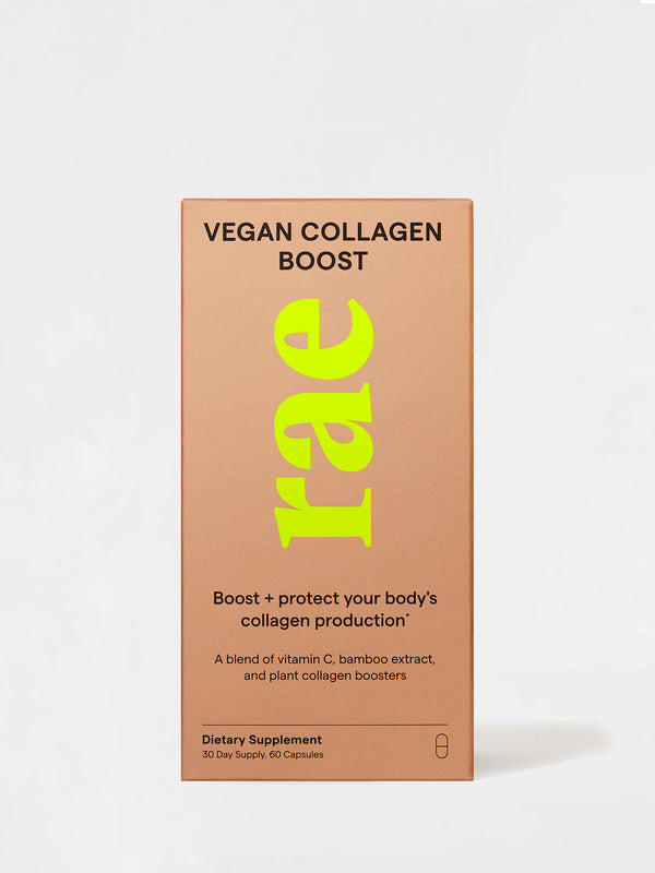 Rae Wellness Vegan Collagen Boost Capsules Front box