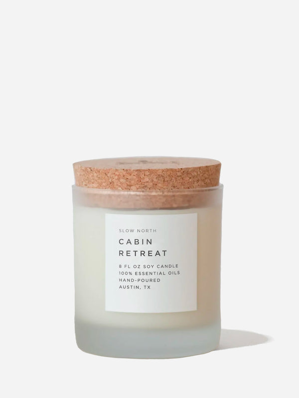 Cabin Retreat Frosted Candle
