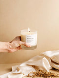 Moonglow Frosted Candle