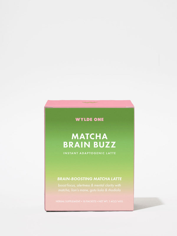 Wylde One Matcha Brain Buzz Box 10 Packets